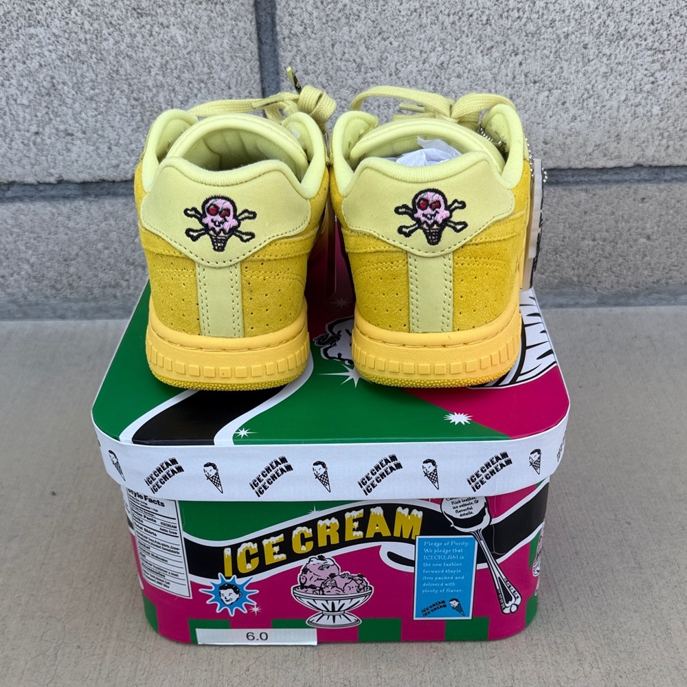 Reebok x Billionaire Boys Club Ice Cream Yellow Suede Low-Top Sneakers - Picture 3 of 15